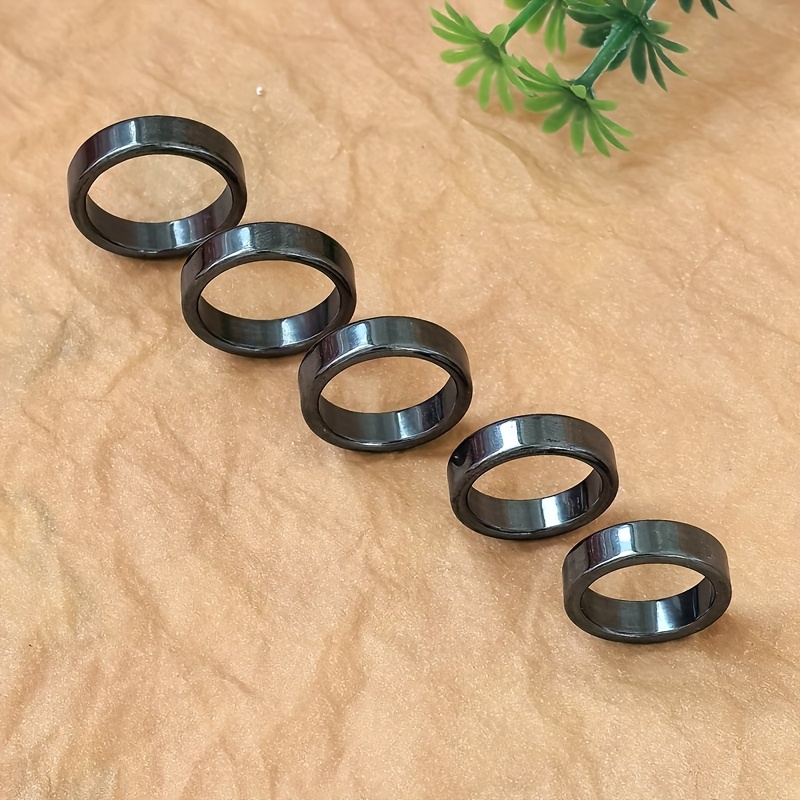 5 Terahertz Natural Stone Rings for Men and Women